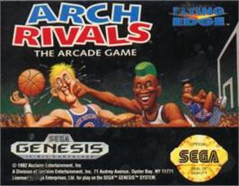 Cartridge artwork for Arch Rivals on the Sega Nomad.