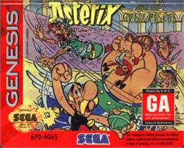 Cartridge artwork for Astérix and the Great Rescue on the Sega Nomad.