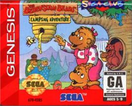 Cartridge artwork for Berenstain Bears' Camping Adventure, The on the Sega Nomad.