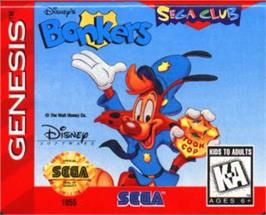 Cartridge artwork for Bonkers on the Sega Nomad.