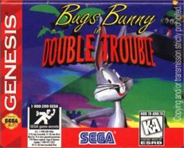 Cartridge artwork for Bugs Bunny in Double Trouble on the Sega Nomad.