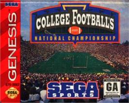 Cartridge artwork for College Football's National Championship on the Sega Nomad.
