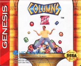 Cartridge artwork for Columns III on the Sega Nomad.
