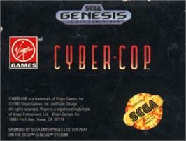 Cartridge artwork for Cyber-Cop on the Sega Nomad.