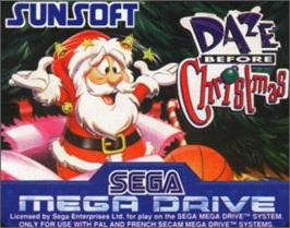 Cartridge artwork for Daze Before Christmas on the Sega Nomad.