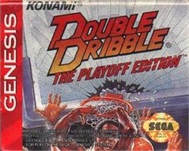 Cartridge artwork for Double Dribble: The Playoff Edition on the Sega Nomad.