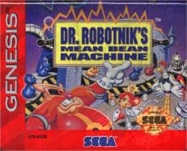 Cartridge artwork for Dr. Robotnik's Mean Bean Machine on the Sega Nomad.