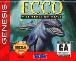 Cartridge artwork for Ecco 2: The Tides of Time on the Sega Nomad.