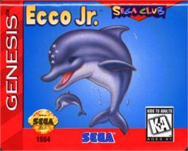 Cartridge artwork for Ecco Jr. on the Sega Nomad.
