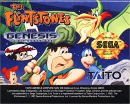 Cartridge artwork for Flintstones, The on the Sega Nomad.