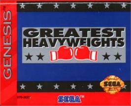 Cartridge artwork for Greatest Heavyweights on the Sega Nomad.