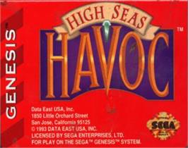 Cartridge artwork for High Seas Havoc on the Sega Nomad.