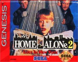 Cartridge artwork for Home Alone 2 - Lost in New York on the Sega Nomad.