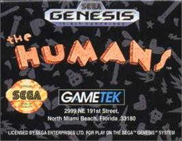Cartridge artwork for Humans, The on the Sega Nomad.