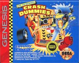 Cartridge artwork for Incredible Crash Dummies, The on the Sega Nomad.