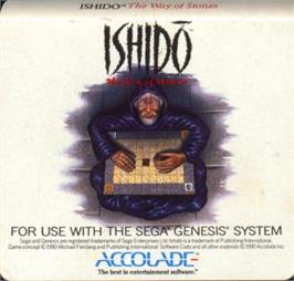 Cartridge artwork for Ishido: The Way of Stones on the Sega Nomad.