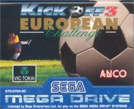 Cartridge artwork for Kick Off 3 on the Sega Nomad.