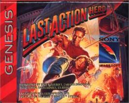 Cartridge artwork for Last Action Hero on the Sega Nomad.