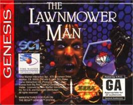 Cartridge artwork for Lawnmower Man, The on the Sega Nomad.