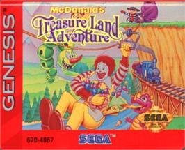 Cartridge artwork for McDonald's Treasure Land Adventure on the Sega Nomad.