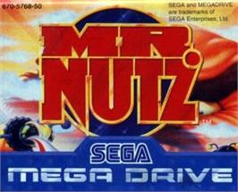Cartridge artwork for Mr Nutz on the Sega Nomad.