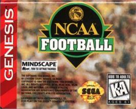 Cartridge artwork for NCAA Football on the Sega Nomad.