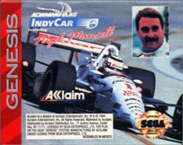 Cartridge artwork for Newman Haas Indy Car on the Sega Nomad.