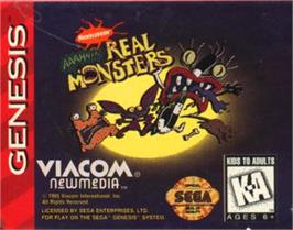 Cartridge artwork for Nickelodeon: Aaahh!!! Real Monsters on the Sega Nomad.