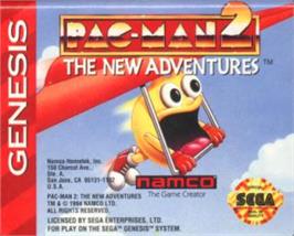 Cartridge artwork for Pac-Man 2: The New Adventures on the Sega Nomad.