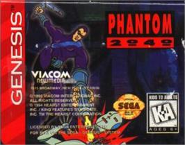 Cartridge artwork for Phantom 2040 on the Sega Nomad.