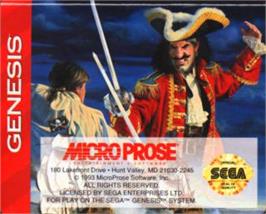 Cartridge artwork for Pirates! Gold on the Sega Nomad.