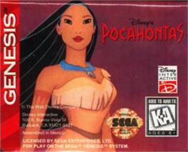 Cartridge artwork for Pocahontas on the Sega Nomad.