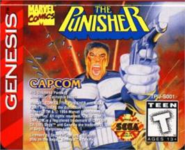 Cartridge artwork for Punisher, The on the Sega Nomad.