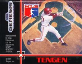 Cartridge artwork for RBI Baseball 3 on the Sega Nomad.
