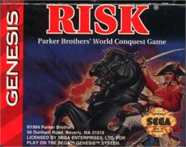 Cartridge artwork for Risk on the Sega Nomad.