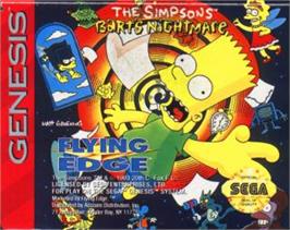 Cartridge artwork for Simpsons, The: Bart's Nightmare on the Sega Nomad.