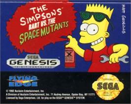 Cartridge artwork for Simpsons, The: Bart vs. the Space Mutants on the Sega Nomad.