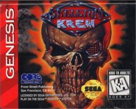 Cartridge artwork for Skeleton Krew on the Sega Nomad.
