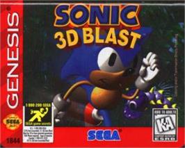 Cartridge artwork for Sonic 3D Blast on the Sega Nomad.