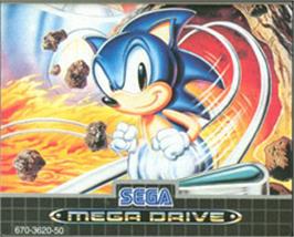 Cartridge artwork for Sonic Spinball on the Sega Nomad.