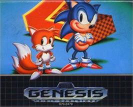 Cartridge artwork for Sonic The Hedgehog 2 on the Sega Nomad.