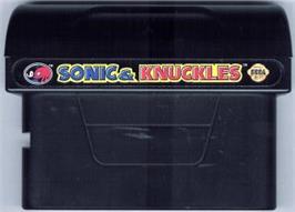 Cartridge artwork for Sonic and Knuckles on the Sega Nomad.