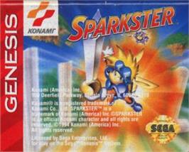 Cartridge artwork for Sparkster on the Sega Nomad.