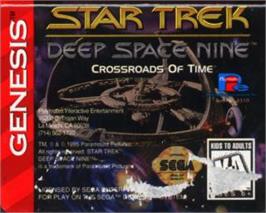 Cartridge artwork for Star Trek Deep Space Nine - Crossroads of Time on the Sega Nomad.