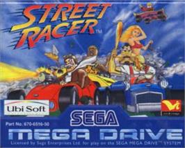 Cartridge artwork for Street Racer on the Sega Nomad.