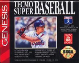 Cartridge artwork for Tecmo Super Baseball on the Sega Nomad.