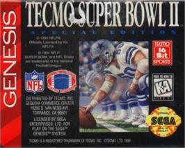 Cartridge artwork for Tecmo Super Bowl II: Special Edition on the Sega Nomad.