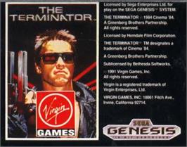 Cartridge artwork for Terminator, The on the Sega Nomad.