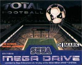 Cartridge artwork for Total Football on the Sega Nomad.