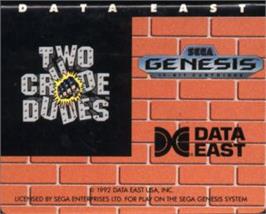 Cartridge artwork for Two Crude Dudes on the Sega Nomad.